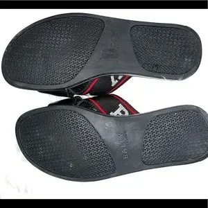 BALLY BONKS WEBBING LOGO CRISS CROSS MEN\'S SLIDE SANDALS Sz. 7US/6EU/40FR Bally Men main image 2